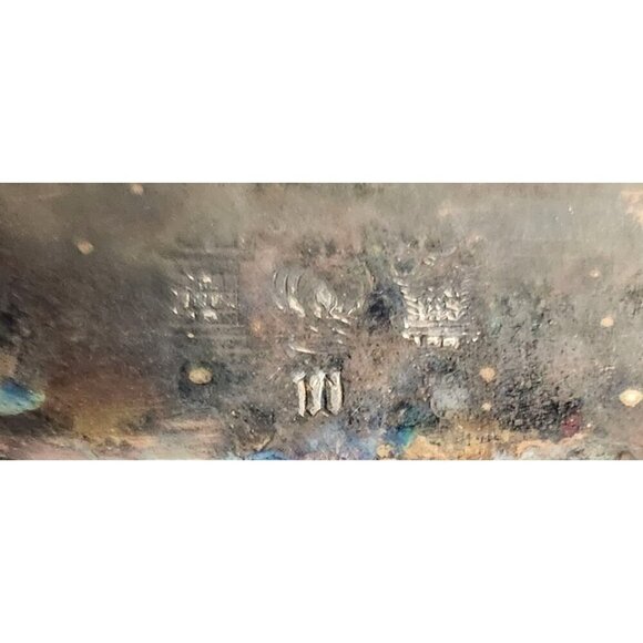 Charles Baller, Antique Silver-Plated Rectangular Serving Butter Dish With Lid & - Picture 3 of 10